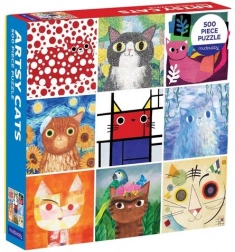 Puzzle umjetničke mačke