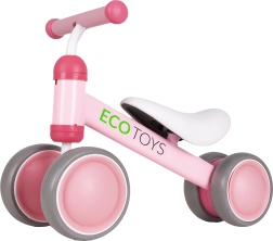 Ružičasti guralica bicikl za djecu ECO TOYS