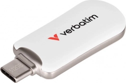 USB-C flash disk VERBATIM Plectra 128 GB 100 MB/s bijeli