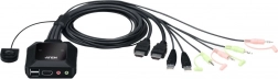 USB KVM preklopnik s 2 porta i 4K HDMI s daljinskim odabirom portova