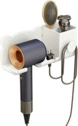 DA233A ZIDNI DRŽAČ ZA SUŠILO ZA KOSU BIJELI