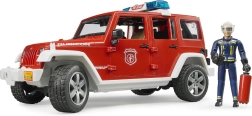 Crveni vatrogasni Jeep Wrangler s figuricom i dodatcima