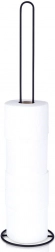 Metalni stalak za toaletni papir, crni, 60 cm