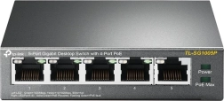 TP-Link 5-portni gigabitni stolni switch s 4× PoE (TL-SG1005P)