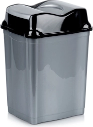 Plastična kanta za otpad 28 l sa preklopnim poklopcem, siva
