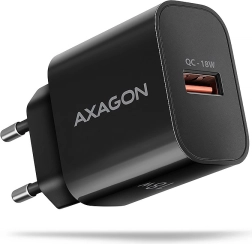 ACU-QC18 QC 18W mrežni punjač, 1x USB-A priključak, QC3.0/AFC/FCP/SMART crni