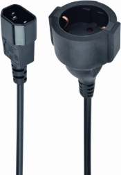 IEC320 C14 na SCHUKO (F) adapter napajanja 15 cm