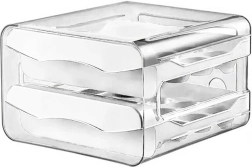 Bijeli spremnik za jaja s dvije ladice