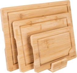 Bambusne daske za rezanje RUHHY 3-u-1 sa stalkom