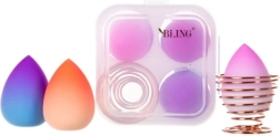 Beauty Blender Box Ombre - set spužvica za make-up 3 kom + stalak za spužvice BLING