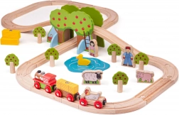 Drvena željeznica Farma od Bigjigs Rail