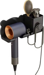 DA233 ZIDNI DRŽAČ ZA SUŠILO ZA KOSU CRNI