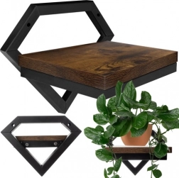 Viseća zidna polica RUHHY u loft stilu