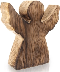Drvena božićna figurica anđela od manga 10 cm