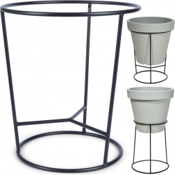 Metalni obostrani stalak za cvjetnjak crni 37 × 41 cm