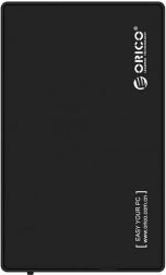 Orico vanjsko kućište za 3,5" HDD/SSD, USB 3.0 5 Gbps, USB‑A na USB‑B, crno
