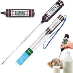 Digitalni kuhinjski termometar s LCD zaslonom i sondom od nehrđajućeg čelika