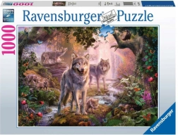 Puzzle 1000 dijelova Ravensburger – ljetna vučja obitelj