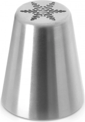 Ruska slastičarska nastavka pahulja od nehrđajućeg čelika