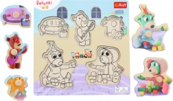 Drvena slagalica Bobaski i Miś – 5 dijelova