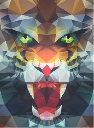 Slagalica Poligonalni Lav 500 dijelova Ravensburger