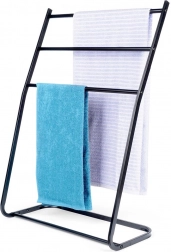 Samostojeći metalni crni držač za ručnike Vilde