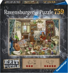 Puzzle Ravensburger Exit: Atelier umjetnika 759 dijelova