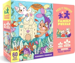 Obiteljske puzzle Purrmaid Paradise 60 dijelova – Chronicle Books