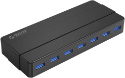 ORICO USB hub 7× USB 3.0, crni