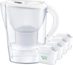 Filtarska vrča BRITA Marella XL 3,5 l bijela + 4 filtera MAXTRA PRO Pure Performance
