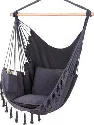 Viseća brazilska stolica MalTec tamnosiva