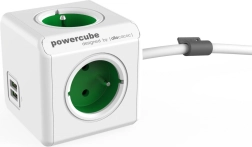Produžni razdjelnik PowerCube Extended USB 1,5 m zelena