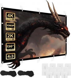 Projekcijsko platno Maclean 150" 300x220 cm 4:3