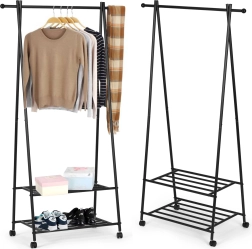 Stalak za odjeću s dvjema policama