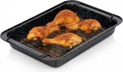 Pekač s rešetkom s granitnom neljepljivom površinom 37,5 × 25,5 × 5 cm