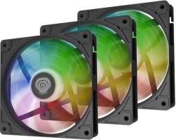 Set od 3 ventilatora GENESIS Oxal 120 ARGB, crni