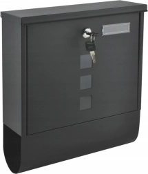 Antracitna čelična poštanska kutija s zaključavanjem