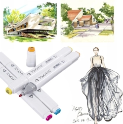 Dvostrani alkoholni markeri TOUCHFIVE PRO 80 kom.