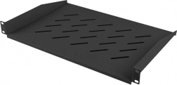 Univerzalna 1U polica za 19" rack 483 × 315 mm, crna