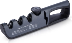 Ručni oštrač noževa s kontinuiranom regulacijom kuta 14–24° i četiri brusna stupnja Vilde