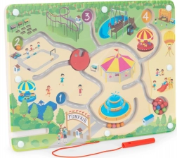 Magnetični labirint s kuglicama ECOTOYS – zabavni park