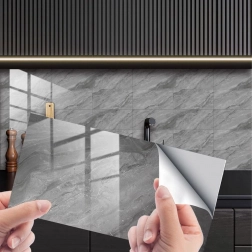 Samoljepljivi mramorni zidni paneli 30 × 15 cm, set 16 kom