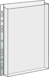 Prozirna navlaka za kataloge s euro-ovjesom A4, 180 mikrona, 240 × 310 × 20 mm