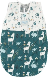 Vreća za spavanje za lutku 36–40 cm PETITCOLLIN, zeleno-bijela