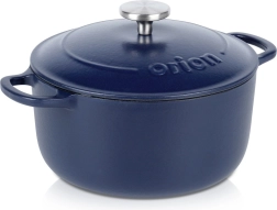 Željezni emajlirani lonac s poklopcem LITINA 22 cm, 3,3 l