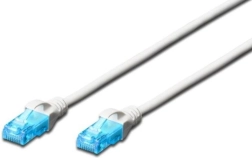 Patch kabel RJ45 U/UTP kategorija 5e PVC Bijela 1 m
