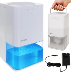 Odvlaživač zraka s LED pozadinskim osvjetljenjem i timerom RUHHY, bijeli