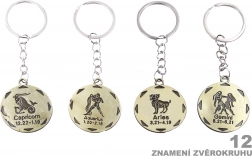 Okrugli privjesak za ključeve sa znakom zodijaka