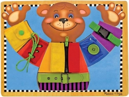 Motorička ploča s medićem za odijevanje MELISSA & DOUG