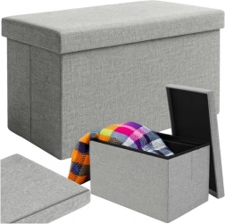 Sofa s prostorom za pohranu sivo 60x30x30 cm Ruhhy